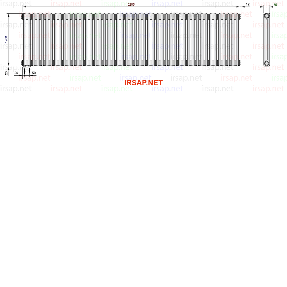 Радиатор IRSAP Tesi 21200/49 T18 CL 01